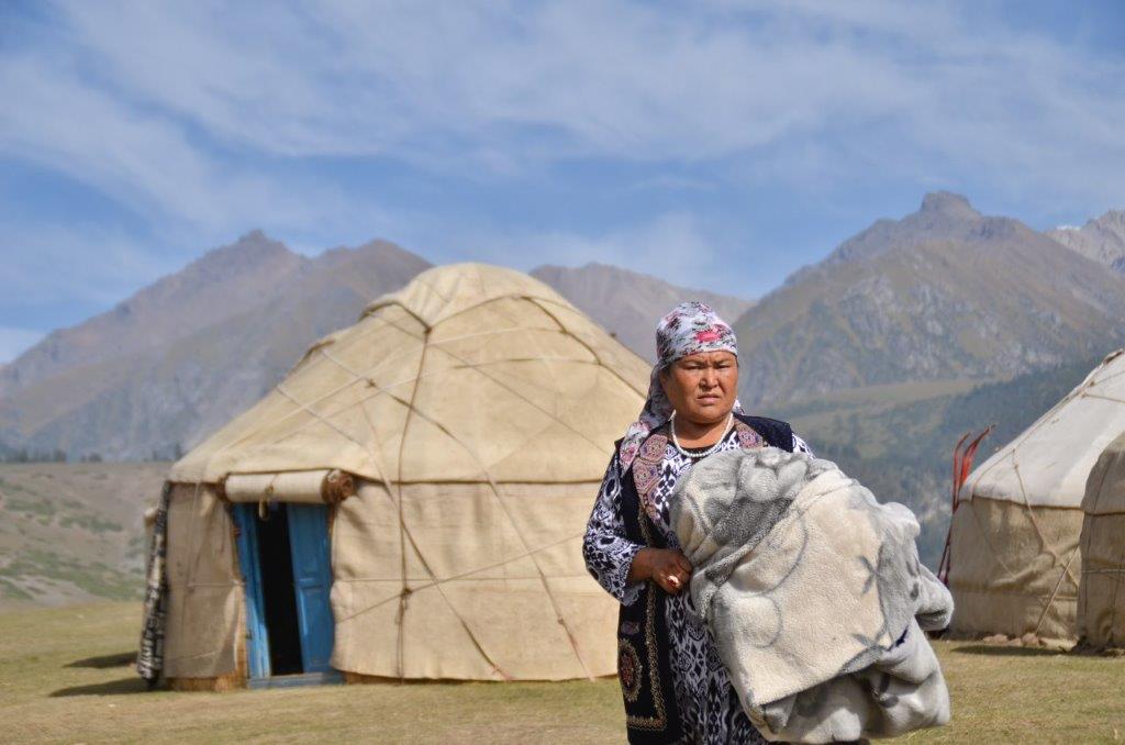 Kyrgyz Woman Kyrchyn Village